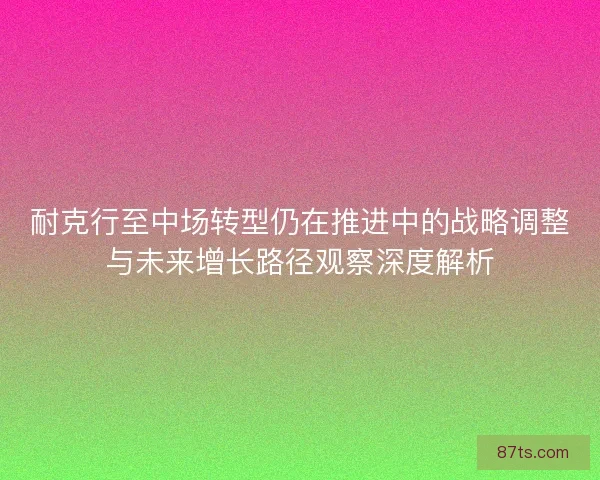耐克行至中场转型仍在推进中的战略调整与未来增长路径观察深度解析