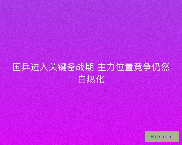 国乒进入关键备战期 主力位置竞争仍然白热化 国乒进入关键备战期 主力位置竞争仍然白热化